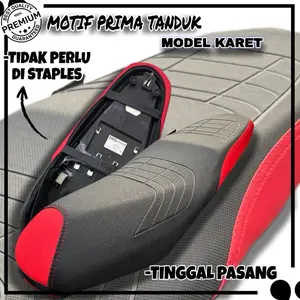 Cover Jok Motor Prima Tanduk Bisa Pasang Sendiri Pakai Tali & Karet untuk Vario Beat Scoopy NMAX PCX Aerox lexi supra mio