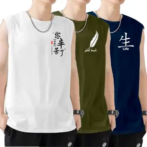 Baju Kaos Singlet Pria / Kaos Lekbong Tanktop Pria Paketan Isi 3 Motif