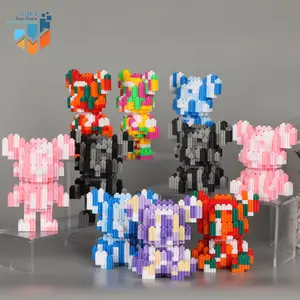 SMY Toystown Nano Block Mini Violent Bear Mainan Anak Bricks Education Toys Balok Susun Puzzle Animasi 3D DIY