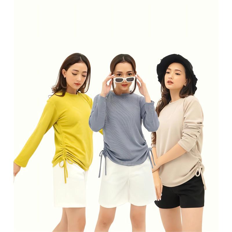 OLIVIA BLOUSE TALI SERUT DUA SAMPING KANAN & KIRI KEKINIAN DAN TERBARU 4