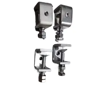 Klem C atau clamp U Payung bahan stanlestel 304 asli tahan karat untuk penjepit beam garansi uang kembali 100%