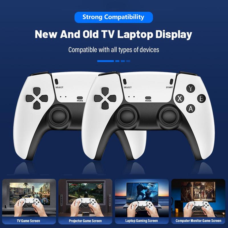 [SG Stock] 4K HD Video Game Console 64G Built-in 20000 +Games Retro handheld Game Stick Wireless Controller Supports MAME/FC/GB/MD/SFC/PS1 Game Kids Gift 5