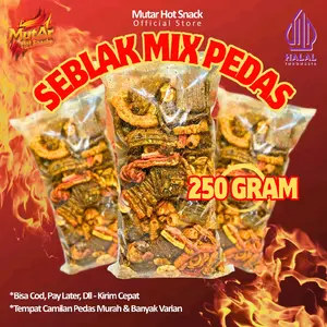 Seblak Kerupuk MIX Pedas Daun Jeruk 250 Gram
