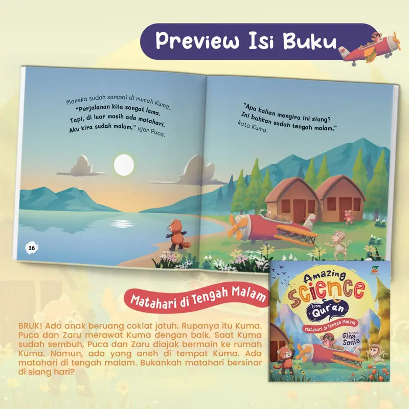 Buku Cerita Hewan Bergambar Serial Amazing Science Sains From Qur'an Keajaiban Laut dalam quran anak usia  4 tahun PAUD TK  Ziyadbooks Official 6