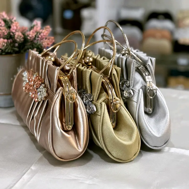 Tas Pesta AMINDA Embellished Crystal Clutch Bag Wanita 7