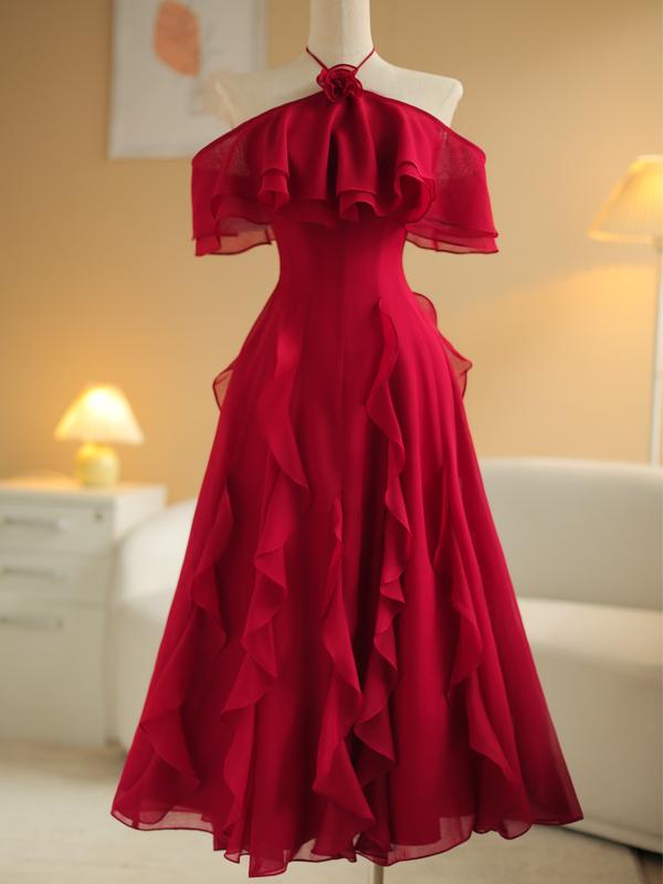 SÒ VINTAGE - ARIA đầm yếm phối bèo dáng xòe