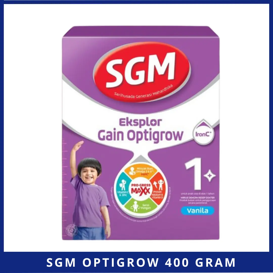 SGM Eksplor Gain Optigrow Vanilla 800 Gram untuk Anak Usia 1-5 Tahun
