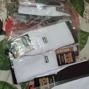 Paket 12 dan 6 Pasang Kaos Kaki Anak Sekolah Hitam Putih SD SMP SMA Tanpa Tumit Lusinan Harga Grosir Spandex Poliester Fashion Ukuran SD SMP SMA Panjang Sebetis