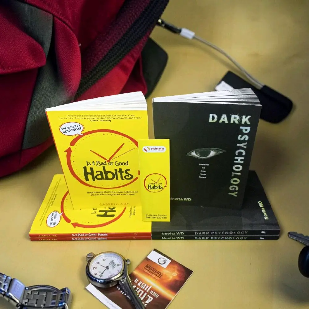 OBRAL PAKET 2 BUKU MOTIVASI / SELF IMPROVEMENT / PENGEMBANGAN DIRI / INSPIRASI / IS IT BAD OR GOOD HABITS / DARK PSYCHOLOGY / BESTSELLER / RECOMMENDED