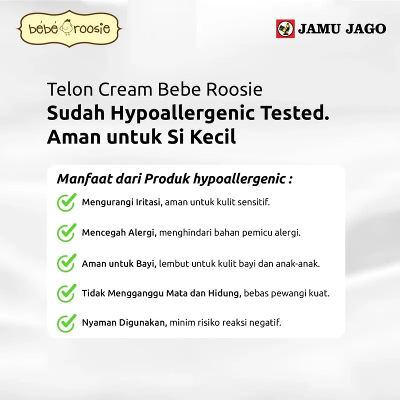 Bebe Roosie Telon Cream 60gr / krim untuk bayi Kulit Menghangatkan 4