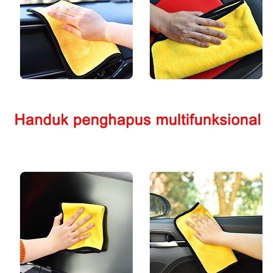 KAIN LAP MICROFIBER MOBIL MOTOR  2 SISI MULTIFUNGSI  30X30CM COD 7
