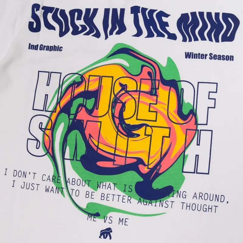 House of Smith Kaos Pria Lengan Pendek - Stuckmind #7 - T Shirt 2