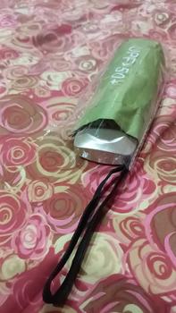 Product Review of Payung Kapsul Gepeng Lipat Anti UV UPF 50+ Free Pouch Motif Polos Folding Umbrella Ultra Violet Payung Tabir Surya Hujan atau Panas from A**6 0