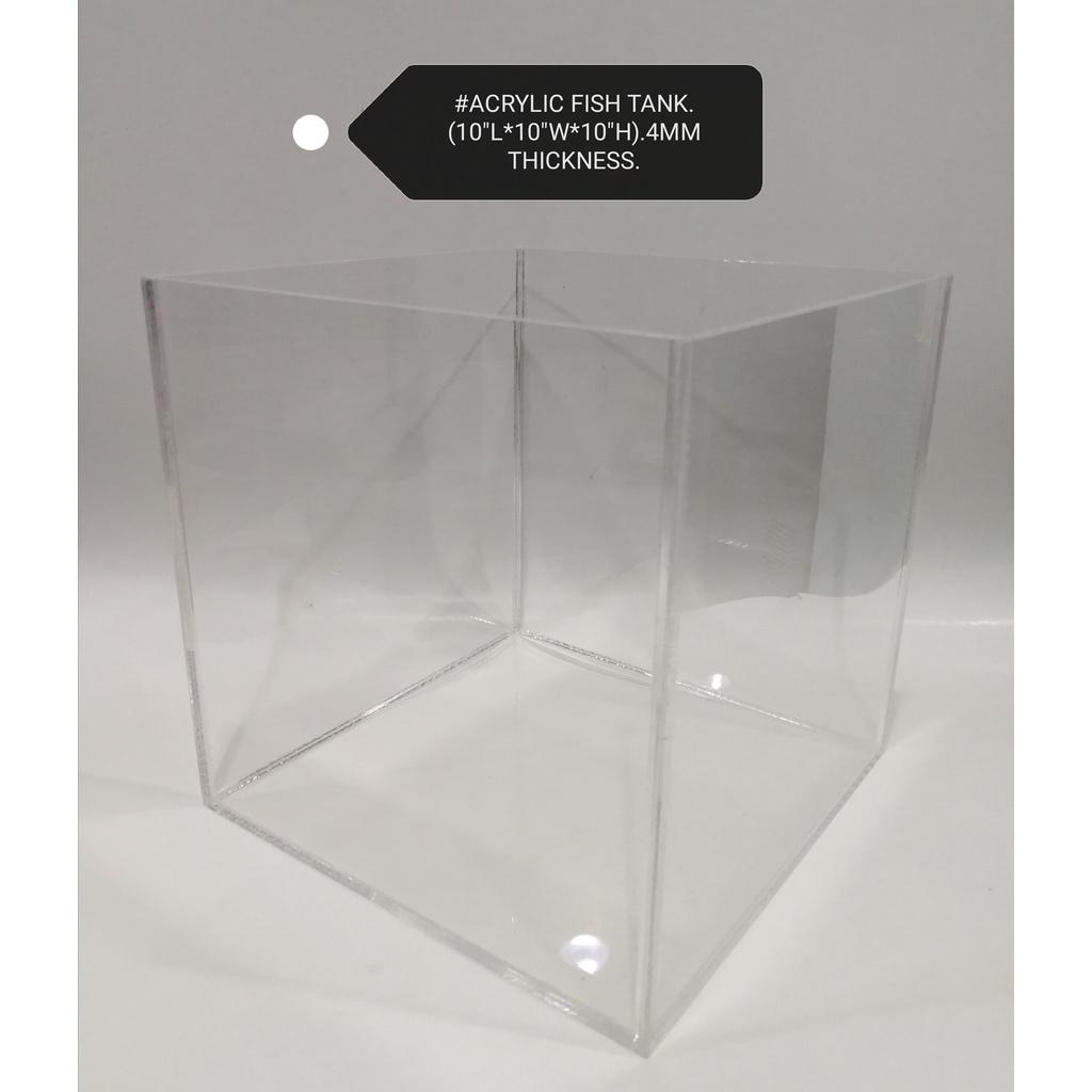 Acrylic Aquarium Tank Cube Fish Ikan Akuarium