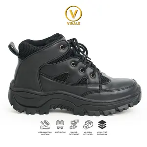 Mamojo Store - Sepatu Safety Boots Pria Ujung Besi Kasual Hiking Gunung Kerja Lapangan SB 01