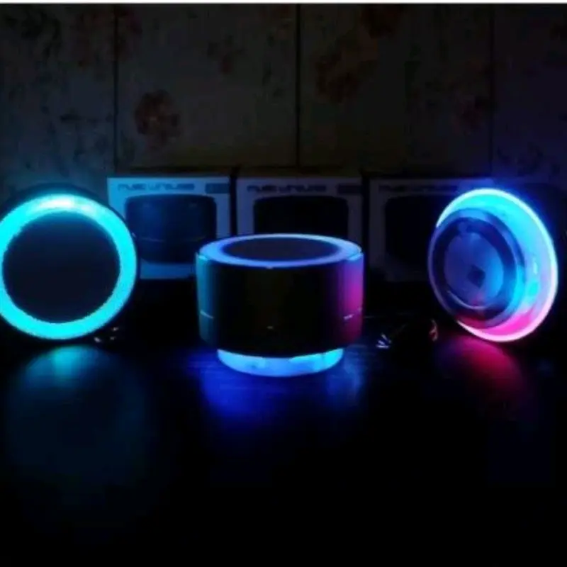 SPEAKER A10 Lampu Led Rainbow BLUETOOTH MUSIK BASS SUARA / SPEAKER WIRELESS SB / MUSIC BOX MP3 PLAYER BLUTUT ELELTRONIK HP AKTIF SPIKER 3