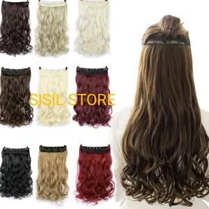 Hair Clip model Curly Panjang 60 Cm Rambut Palsu Dewasa Tebal