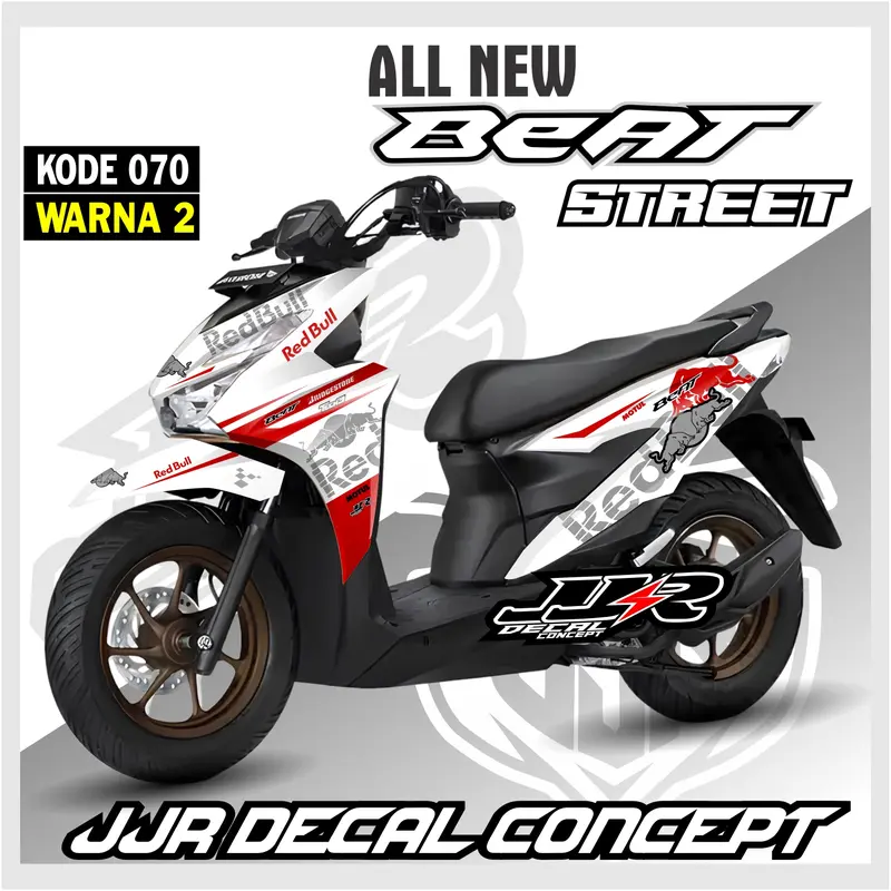 STICKER NEW BEAT 2025 FULL BODY STREET  MOTIF 070 STIKER HONDA BEAT STREET TERBARU 2