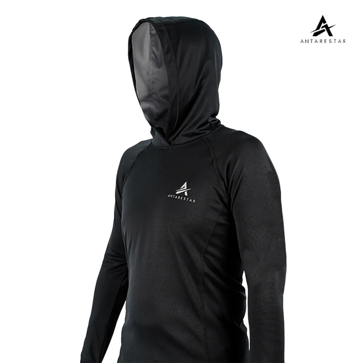ANTARESTAR Official Jersey Baselayer  Polos  Hitam  Sport Hoodie Katel Pria Wanita Fit Nyaman Untuk Short Run Gym Outdoor | HBK