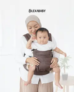 Lexa Gendongan Bayi Premium by Nanababycarrier - Lexa Gendongan Bayi Premium Hadap Depan dan M Shape Adjustable Motif untuk Bayi Newborn 1 Bulan - 2 Tahun