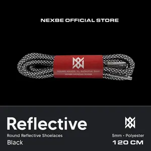 Tali Sepatu Reflective Round (Bulat) 120cm 5mm untuk Sepatu