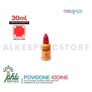 ONEHEALTH Povidone Iodine 30ml l Betadine Antiseptik Untuk Obat Luka 30ml