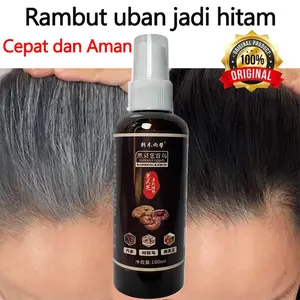 Serum rambut hitam herbal Polygonum multiflorum dapat menghilangkan uban Serum rambut hitam dapat menghilangkan uban secara permanen - mengubah uban menjadi hitam Minyak Kering Penghitam Biotin Rontok Ketombe Menumbuhkan Shampo Kusam Perawatan Menebalkan