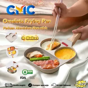 CMC[COD]Pancake Egg Omelet Frying Pan / Panci Grill Steak Daging Cetakan Telur / Hamburger Maker Breakfast C-628