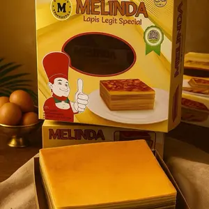 Lapis Legit Special Butter VAKUM Cokelat belang Melinda 700 gram fresh from oven