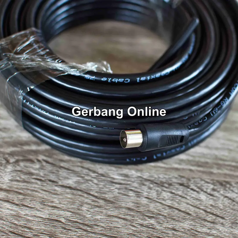 Kabel Antena Tv 20 Meter RG6 Coaxial VISICOM SATCOM Roll 20M 20 M Set Set Parabola 4