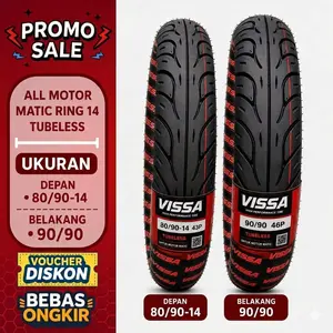 Ban Matic Tubeles Ukuran 80/90-14 & 90/90-14 cocok untuk beat vario genio mio fino xeon spin xride spacy