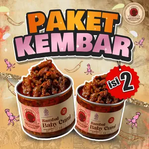 Paket Sambal DAPOER KUNO Kembar isi 2 [150 Gram x 2 Pcs] halal SPP-IRT Organic Cumi Food