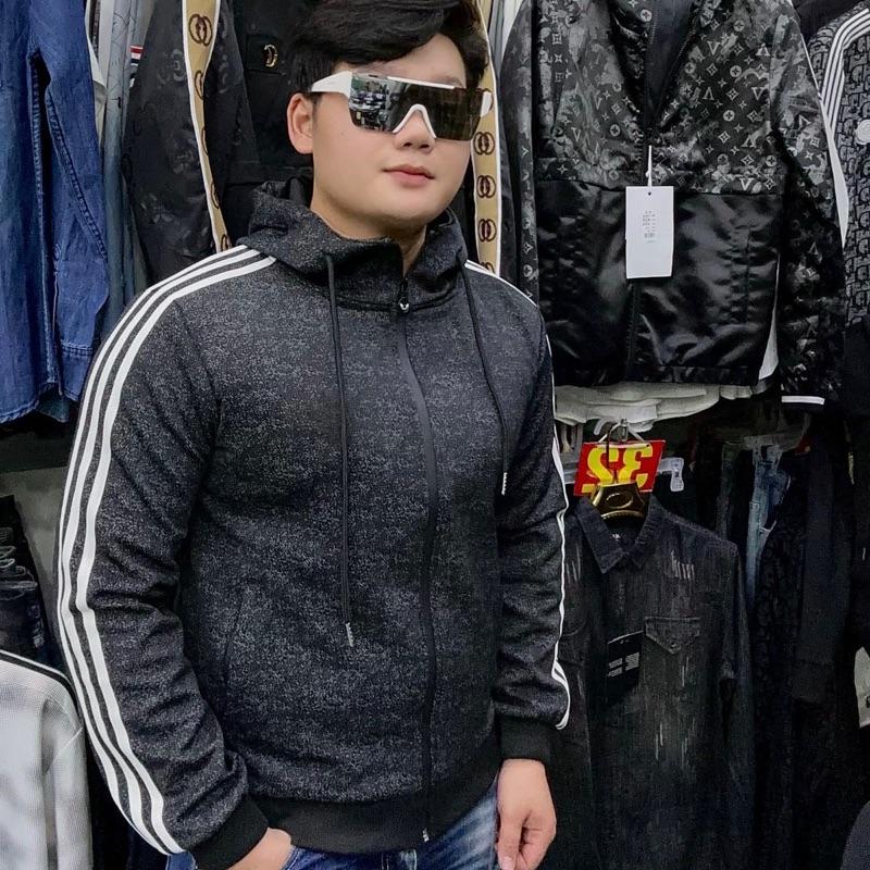 Áo Khoác Xám Chuột Có Logo  Thêu Cao Cấp Dầy Dặn Mềm Mại aokhoac nam Boy Phố QC