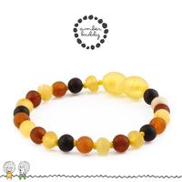 Gambar Amber Buddy | XB54M1M Kalung & Gelang Amber Bayi Multicolour Yellow Matte - 32cm & 14cm. - Kalung XB54M1M dari Amber Buddy Indonesia Kota Denpasar 4 Tokopedia