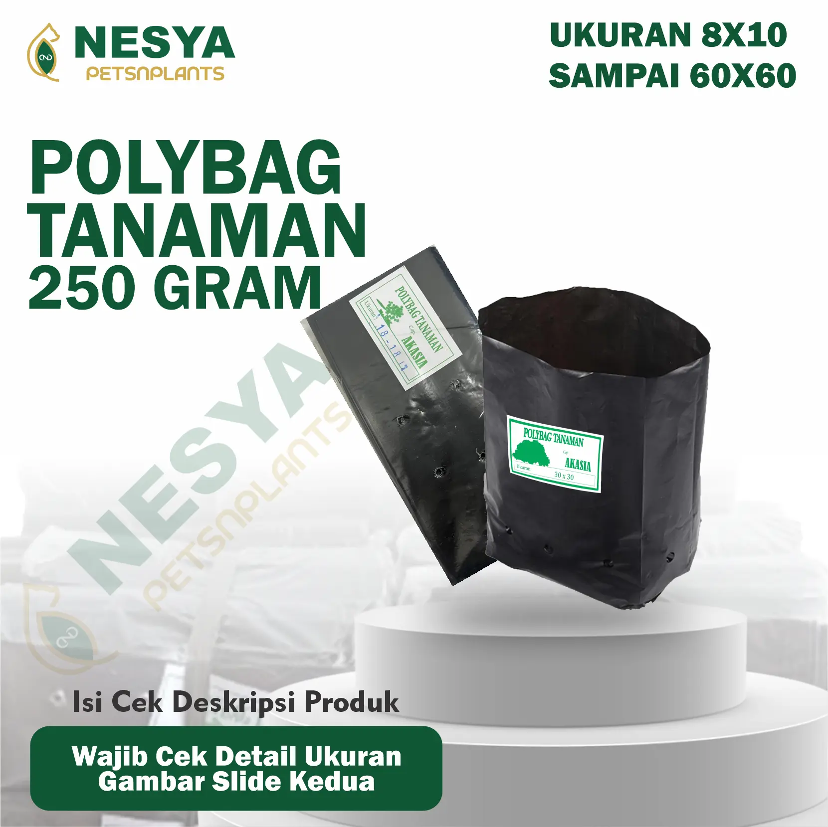 Polybag Polibag Polibek Pot Plastik 250gram 10x10 10x12 10x15 12x12 12x15 15x15 18x18 15x20 20x20 20x25 25x25 25x30 30x30 30x35 30x40 35x35 35x40 40x40 40x45 40x50 45x45 45x50 50x50