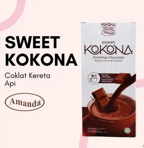 Sweet Kokona - Minuman Coklat Asli 3 in 1 Bubuk Kakao Berkualitas BPOM & HALAL MUI 35g per Sachet Chocolate Cokelat Susu