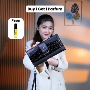 [ Buy 1 Get 1 Pafrum ] Dayris Viona Wallet - Dompet Lipat Wanita - Dompet Kartu Panjang - Dompet Wanita Premium - Dompet Wanita Bisnis