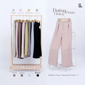 Lamiadaily - Celana bahan / loose pants / Daisy pants