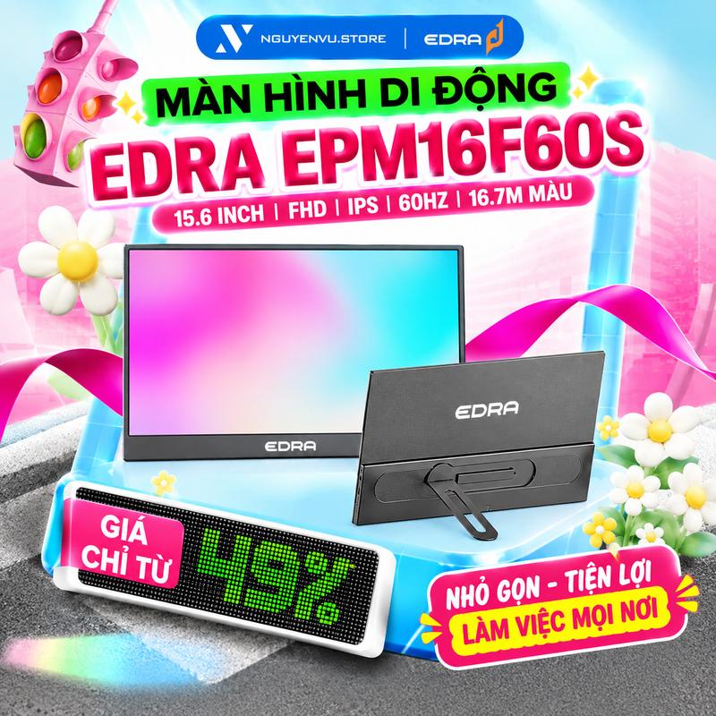 Màn hình di động Edra EPM16F60S 15.6 Inch (Full HD / IPS / 60Hz / 16.7M màu)