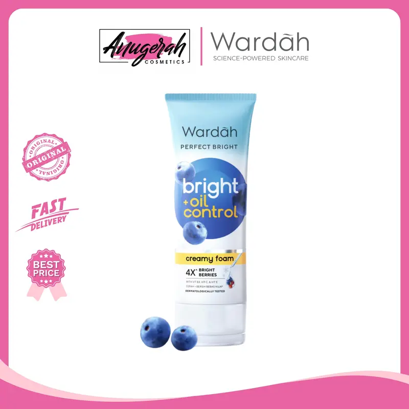 Wardah Perfect Bright Creamy Foam Bright + Oil Control 100ml 0