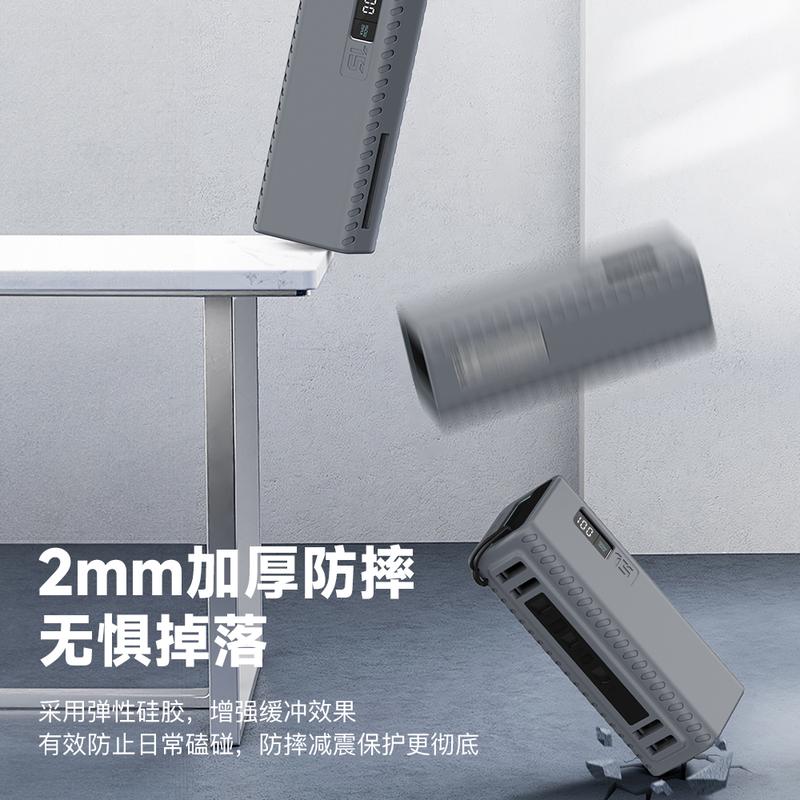 2025 NEW! [CUKTECH 15 Power Bank Case] Shockproof Silicone Cover ️Ultra Slim 2mm | Anti-Slip + Dustproof + Washable Hollow Design for Heat Dissipation | SIM Pin/Cable Storage SOFT SKIN FRIENDLY | OIL RESISTANT | TRENDY IN SG/MY/PH/ID 5