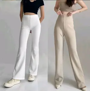 MODA MODI Celana Cutbray Jumbo Wanita Scuba Premium Bahan Tebal Lentur Nyaman untuk Harian Kerja & OOTD Model Trendy Look Pinggang Karet Elastis All Size Fit to L