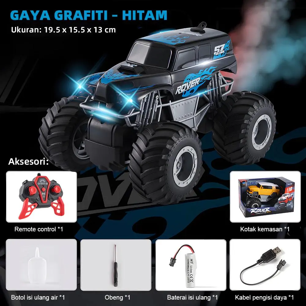 Hitam- 2.4GHz - Spray