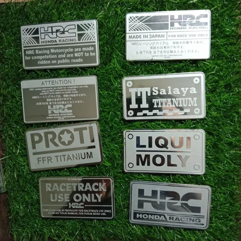 emblem huggers airblade honda vario 125/150 beat bahan stenlis timbul