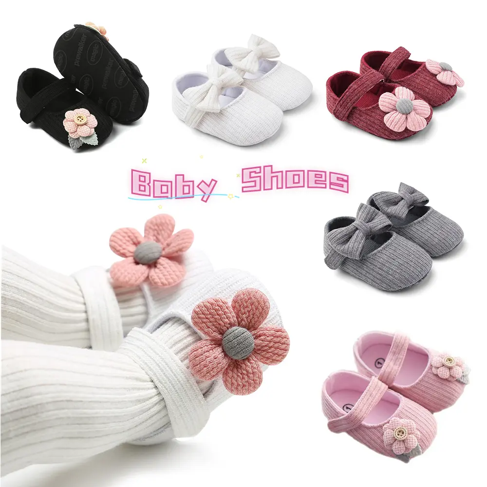 Giày Chống Trượt Cho Trẻ Sơ Sinh, 0-18 Tháng, Nam Và Nữ, Cho Em Bé, Đế Mềm, Cho Trẻ Mới Biết Đi