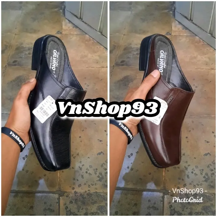 Calvano RA-202 Bustong Sandal Selop Kulit Pria Shoes