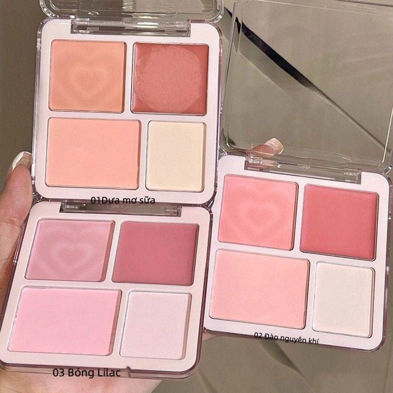 K'apeine Bộ Phấn Má Hồng Mini 5cm*5cm Phong Cách Hàn Quốc Tạo Cảm Giác Trang Điểm Tự Nhiên Ngây Thơ Trong Trẻo