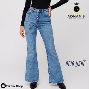 Adnan’s Luxury 4-Button Bootcut Denim – Acid Wash Edition..!