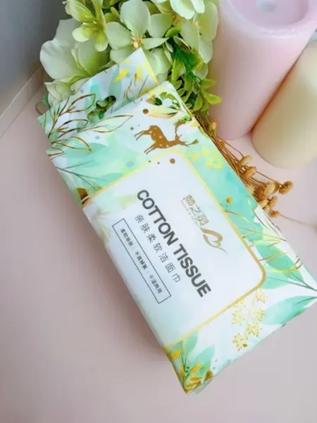 DT001  Disposable Cleansing Face Towel, 100% Cotton Viscose, 40 sheets/packet, 200mm x 180mm