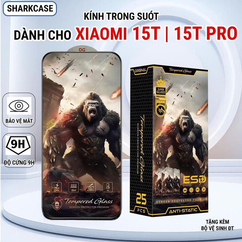 Kính cường lực dành cho Xiaomi 15T, 15T Pro 5G trong suốt full màn miếng dán…